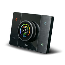 CRONOTERMOSTATO SMART CONNESSO T44 CON RILEVAZIONE DELL'UMIDITA' AMBIENTE  ALLUMINIO ANTRACITE SATINATO product photo Photo 01 3XL