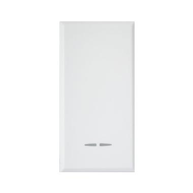 INVERTITORE TASTO CON GEMMA. WHITEK S44. COLORE BIANCO. 1P 16AX ILLUMINABILE  FINITURA OPACA  1 MOD. product photo Photo 01 3XL