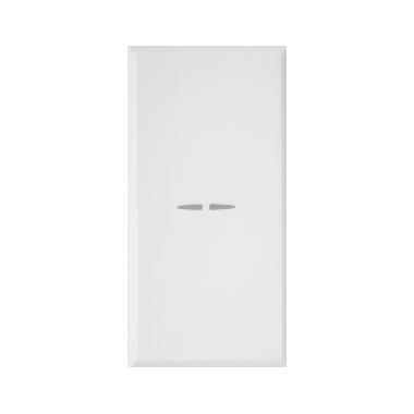 INVERTITORE ASSIALE CON GEMMA. WHITEK S44. COLORE RAL 9010. 1P 10AX ILLUMINABILE  FINITURA OPACA  1 MOD. product photo Photo 01 3XL