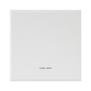 PULSANTE CON GEMMA. WHITEK S44. COLORE BIANCO. N.A. 1P 10A ILLUMINABILE  FINITURA OPACA  2 MOD. product photo Photo 01 3XL