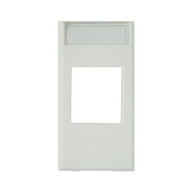 ADATTATORE PER CONNETTORI RJ45. WHITEK S44 COLORE BIANCO  FINITURA OPACA  1 MOD. product photo Photo 01 3XL
