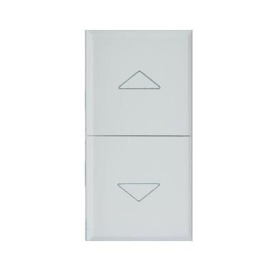 Due mezzi tasti con frecce per commutatore IoT Whitek 1 modulo S44 bianco product photo Photo 01 3XL