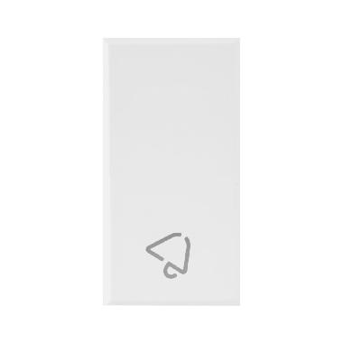 TASTO SIMBOLO SUONERIA WHITEK S44. COLORE BIANCO  FINITURA OPACA  1 MOD. product photo Photo 01 3XL