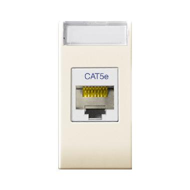 Presa RJ45 CAT5E UTP  non schermata  Class S44 colore RAL 1013  finitura lucida  1 Mod. product photo Photo 01 3XL