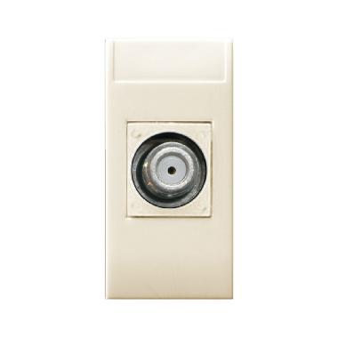 Presa TV/SAT femmina tipo F. Class S44. colore RAL 1013 finitura lucida  1 Mod. product photo Photo 01 3XL