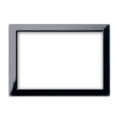 Cornice di ricambio. colore nera per placche Vera S44 3 Mod. product photo Photo 01 3XL