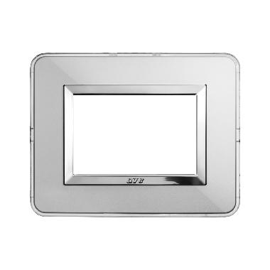 Placca Personal S44. colore alluminio naturale  con cornicetta  3 Mod. product photo Photo 01 3XL