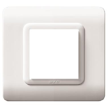 Placca tecnopolimero S44. in plastica colore bianco RAL9010  2 Mod. product photo Photo 01 3XL
