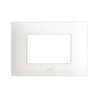 PLACCA TECNOPOLIMERO YOUNG S44. COLORE BIANCO OPACO  3 MOD. product photo Photo 01 3XL
