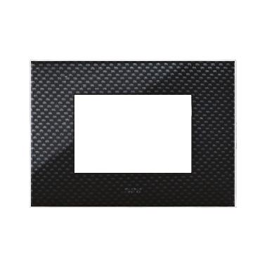 Placca Tecnopolimero Young S44. colore carbon scuro 3D  3 Mod. product photo Photo 01 3XL