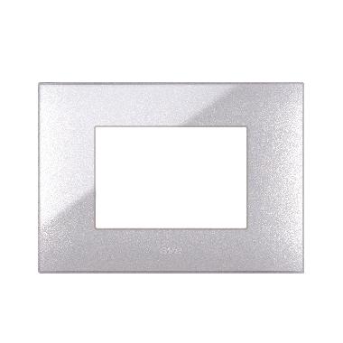 Placca Tecnopolimero Young S44. colore grigio metallizzato  3 Mod. product photo Photo 01 3XL