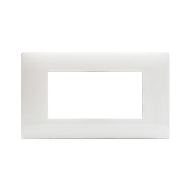 Placca Tecnopolimero Young S44. colore bianco totale  4 Mod. product photo Photo 01 3XL