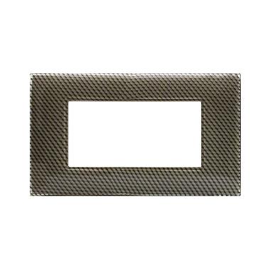 Placca Tecnopolimero Young S44. colore carbon chiaro 3D  4 Mod. product photo Photo 01 3XL