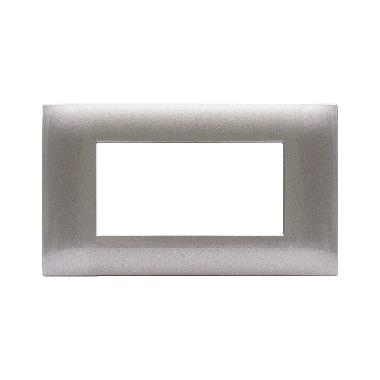 Placca Tecnopolimero Young S44. colore grigio metallizzato  4 Mod. product photo Photo 01 3XL