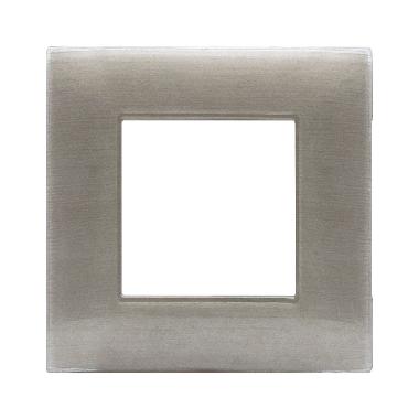 Placca Tecnopolimero Young S44. colore beige spazzolato 3D  2 Mod. product photo Photo 01 3XL