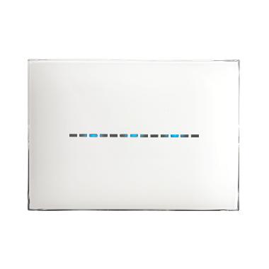 PLACCA YOUNG TOUCH. S44 TECNOPOLIMERO COLORE BIANCO   3 COMANDI A SCOMPARSA  3 MOD. product photo Photo 01 3XL