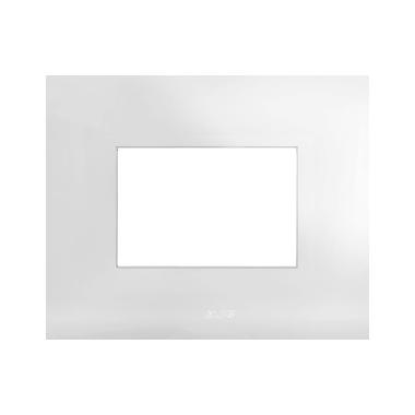 Placca Smart44 in metallo colore bianco  3 Mod. product photo Photo 01 3XL
