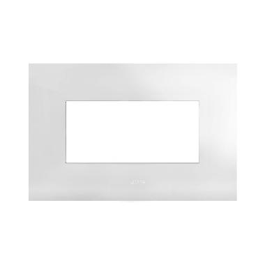 Placca Smart44 in metallo colore bianco  4 Mod. product photo Photo 01 3XL