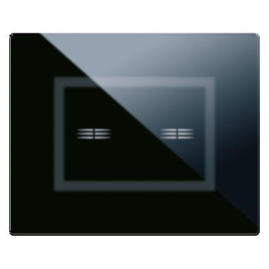 Placca Touch Vetro. S44 colore nero assoluto 2 comandi. 3 Mod. product photo Photo 01 3XL