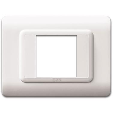 Placca tecnopolimero. S44 colore bianco  2 Mod. product photo Photo 01 3XL