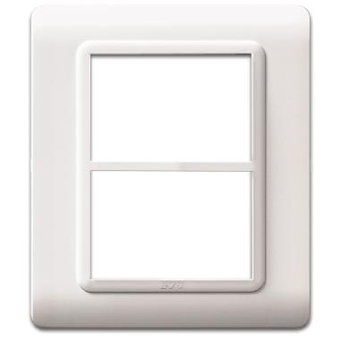 Placca tecnopolimero. S44 colore bianco ral 9010  6 (3+3) Mod. product photo Photo 01 3XL