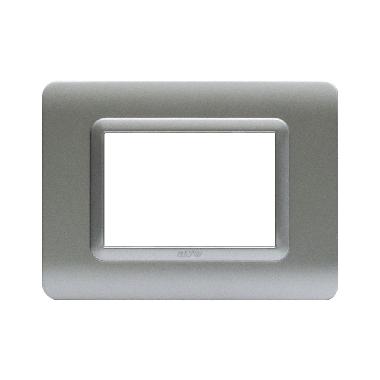Placca tecnopolimero. S44 colore argento opaco  3 Mod. product photo Photo 01 3XL