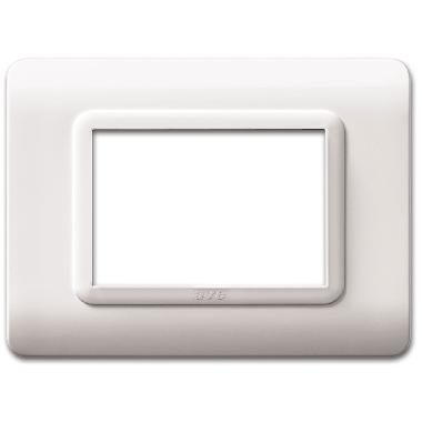Placca tecnopolimero. S44 colore bianco  3 Mod. product photo Photo 01 3XL