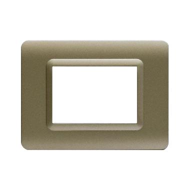 Placca tecnopolimero. S44 colore champagne opaco  3 Mod. product photo Photo 01 3XL