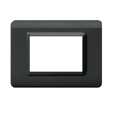 Placca tecnopolimero. S44 colore grigio scuro  3 Mod. product photo Photo 01 3XL