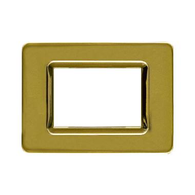 Placca tecnopolimero. S44 colore ottone lucido  3 Mod. product photo Photo 01 3XL