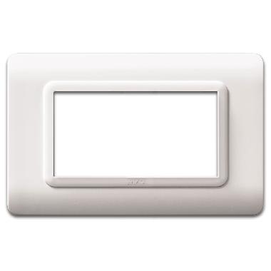 Placca tecnopolimero. S44 colore bianco  4 Mod. product photo Photo 01 3XL