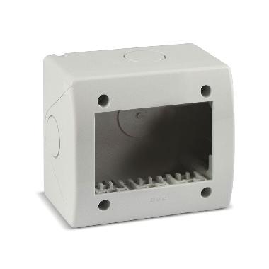 Contenitore autoportante IP40. S44 colore RAL 7035 per minicanali  3 Mod. product photo Photo 01 3XL