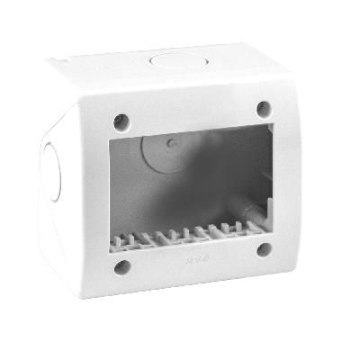 Contenitore autoportante IP40. S44 colore RAL 9010 per minicanali  3 Mod. product photo Photo 01 3XL