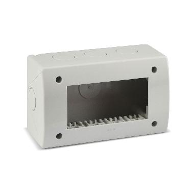 Contenitore autoportante IP40. S44 colore RAL 7035 per minicanali  4 Mod. product photo Photo 01 3XL