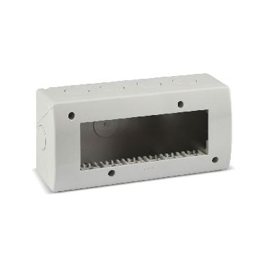 Contenitore autoportante IP40. S44 colore RAL 7035 per minicanali  6 Mod. product photo Photo 01 3XL