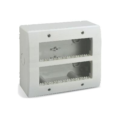 Contenitore autoportante IP40. S44 colore RAL 7035 per minicanali  12(6+6) Mod. product photo Photo 01 3XL