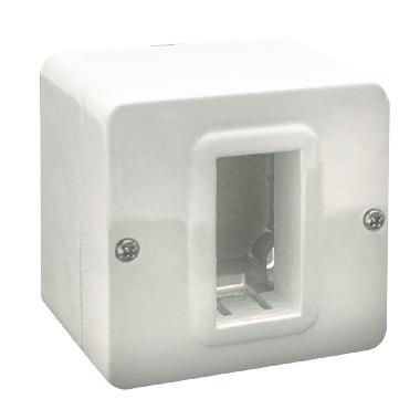 CONTENITORE AUTOPORTANTE MINICANALI IP40. S44 COLORE RAL 9010 PER MINICANALI  1 MOD. product photo Photo 01 3XL