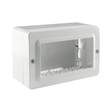 CONTENITORE AUTOPORTANTE MINICANALI IP40. S44 COLORE RAL 9010 PER MINICANALI  4 MOD. product photo Photo 01 3XL