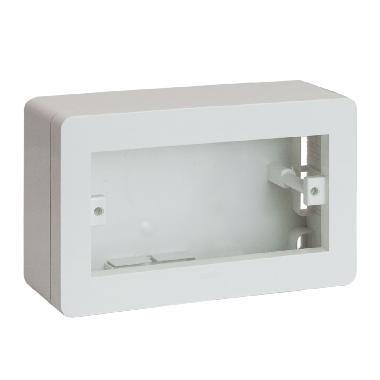 Scatola universale IP40 colore RAL 9010 per minicanali  4 Mod. product photo Photo 01 3XL