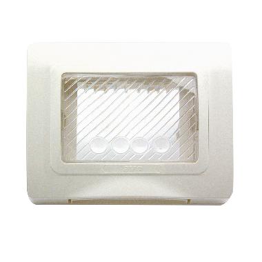 Placca autoportante stagna IP55 colore bianco RAL 9010  3 Mod. product photo Photo 01 3XL