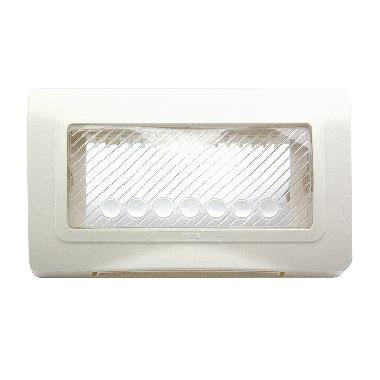 Placca autoportante stagna IP55 colore bianco RAL 9010  4 Mod. product photo Photo 01 3XL