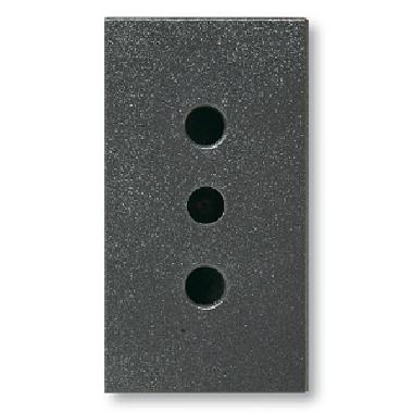 Presa bipasso Noir S45. colore nero. 2P+T 10A 250V   finitura opaca  1 Mod. product photo Photo 01 3XL
