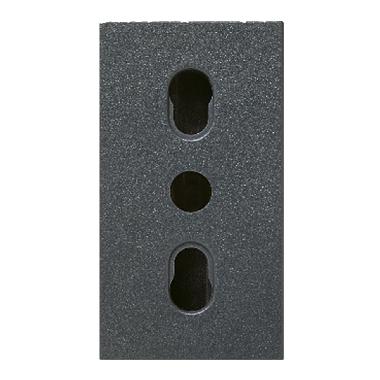 Presa bipasso Noir S45. colore nero. 2P+T 10/16A 250V  finitura opaca  1 Mod. product photo Photo 01 3XL