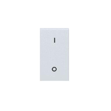 Interruttore con gemma. RAL S45. colore bianco RAL7035. 2P 16AX illuminabile  finitura lucida  1 Mod. product photo Photo 01 3XL