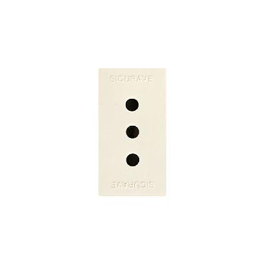 Presa bipasso Blanc S45. colore RAL 1013. 2P+T 10A 250V   finitura lucida  1 Mod. product photo Photo 01 3XL