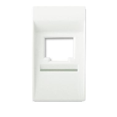 Adattatore Banquise S45 colore RAL 9016. per connettore RJ45 qubix. clipsal. at&t  1 Mod. product photo Photo 01 3XL