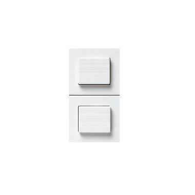 DOPPIO PULSANTE BANQUISE S45 COLORE RAL 9016. CON FRECCE DIREZIONALI  1P 10A 1 MOD. product photo Photo 01 3XL