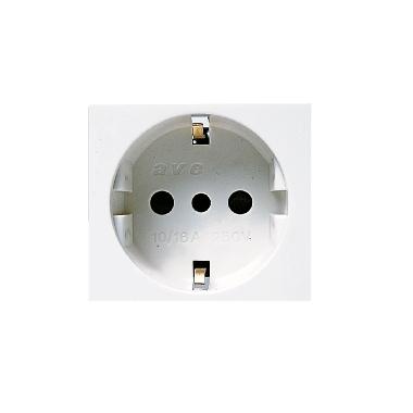 Presa schuko Banquise S45. 2P+T 16A  colore RAL 9016  2 Mod. product photo Photo 01 3XL