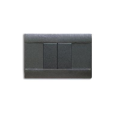 Placca Ral S45. sabbiata in tecnopolimero colore grigio noir 2  Mod. product photo Photo 01 3XL
