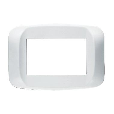 Placca in tecnopolimero colore bianco banquise 3 moduli product photo Photo 01 3XL